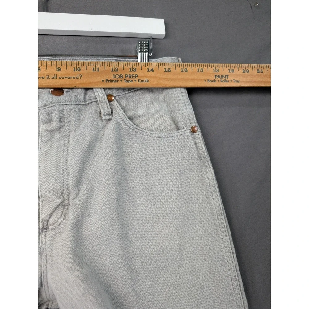 Wrangler 13MWZFG Mens Grey Cowboy Cut Regular Fit Jeans 33x30 USA Made